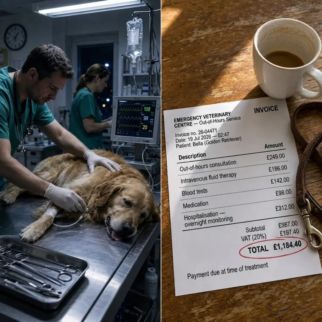 Out-of-hours veterinary practice at night